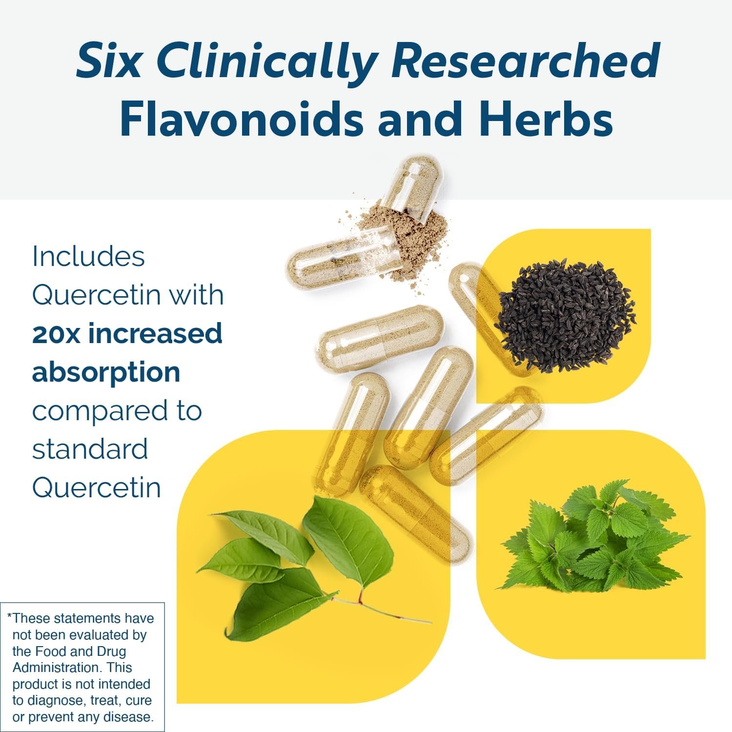 Researched Nutritionals Flavanoids Supplements & Herbs for Immune Support -(120 Capsules)